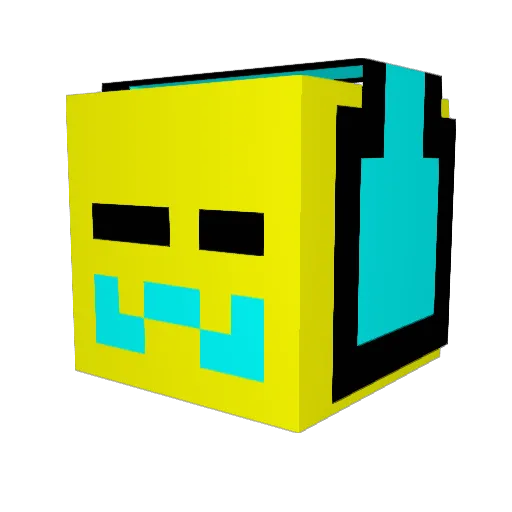 IDFKrandom Minecraft avatar head, 3D render