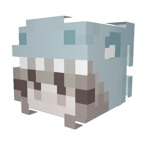 IDK5522 Minecraft avatar head, 3D render
