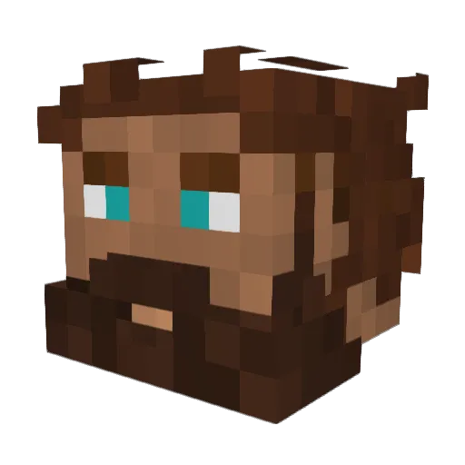 IDKYoloBRO Minecraft avatar head, 3D render