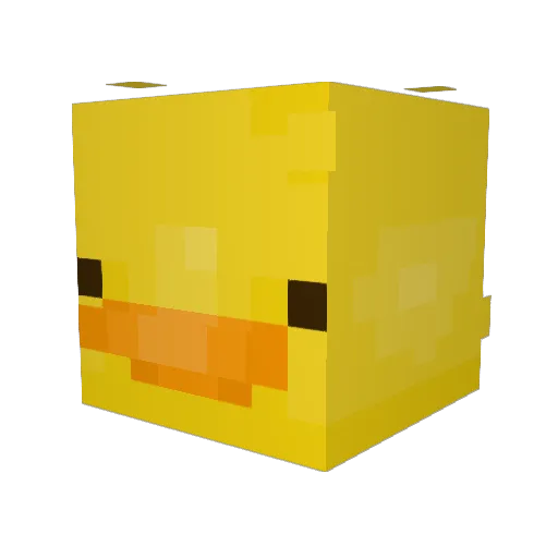 IDKtoxic Minecraft avatar head, 3D render