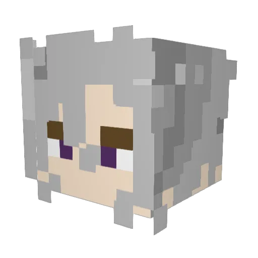 IDKwtiam Minecraft avatar head, 3D render