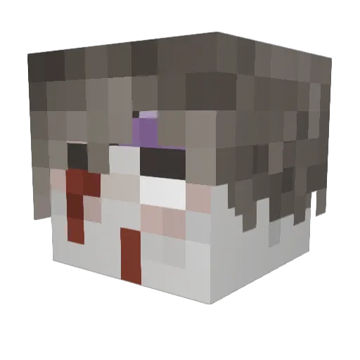 IDNKMN Minecraft avatar head, 3D render
