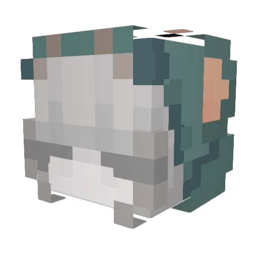 IDNKS Minecraft avatar head, 3D render