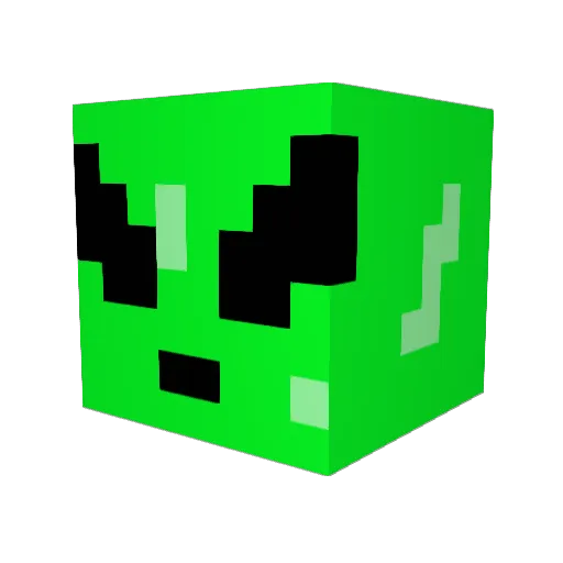 IDONTLIKE02 Minecraft avatar head, 3D render
