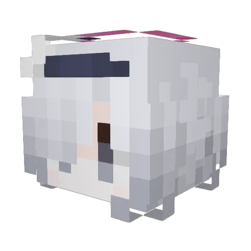 ID_YuGa Minecraft avatar head, 3D render