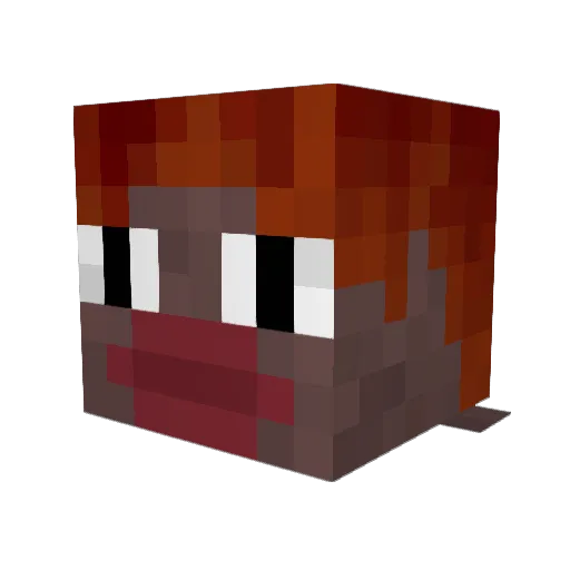 IDabOnKids Minecraft avatar head, 3D render