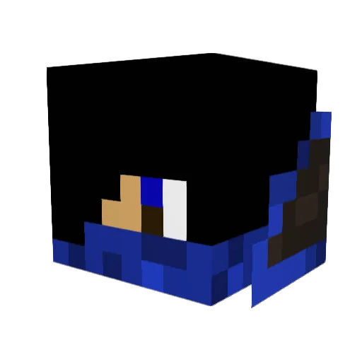 IDanyPhantomI Minecraft avatar head, 3D render