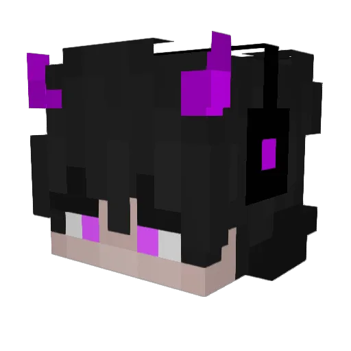 IDark_light Minecraft avatar head, 3D render
