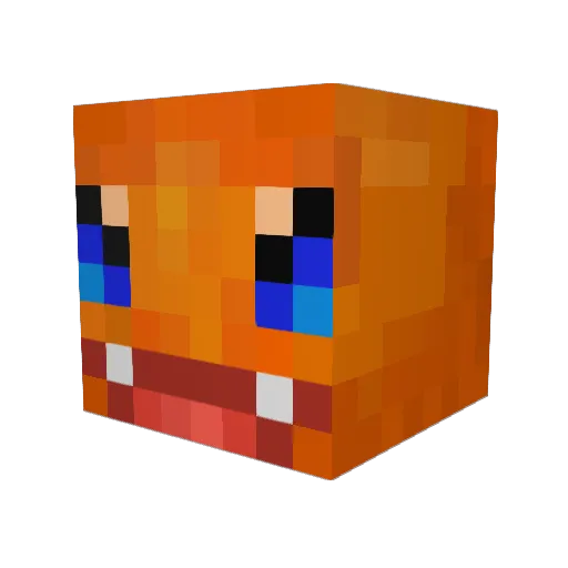 IDateVolgah Minecraft avatar head, 3D render