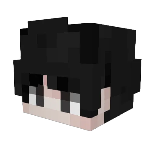 IDaxl Minecraft avatar head, 3D render