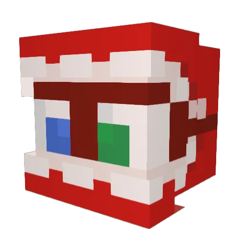 IDdelta50 Minecraft avatar head, 3D render