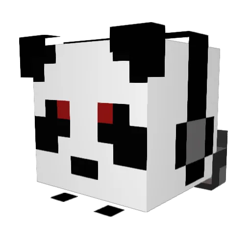 IDerDa Minecraft avatar head, 3D render