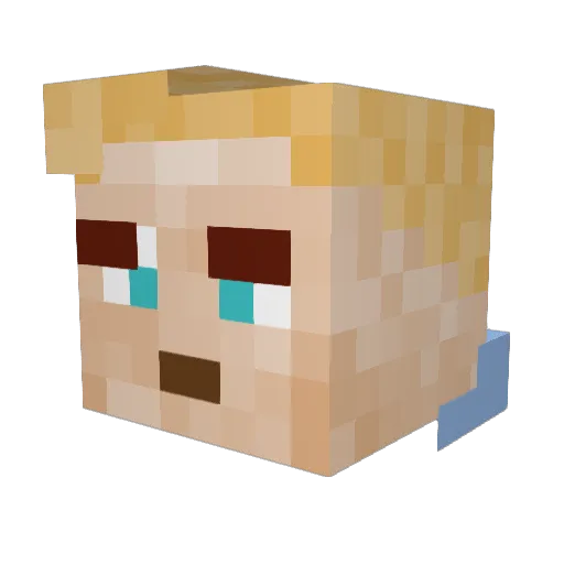 IDidAFunny Minecraft avatar head, 3D render