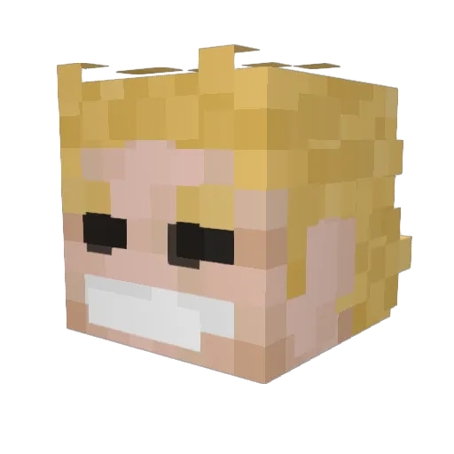 IDidntEatAnyone Minecraft avatar head, 3D render