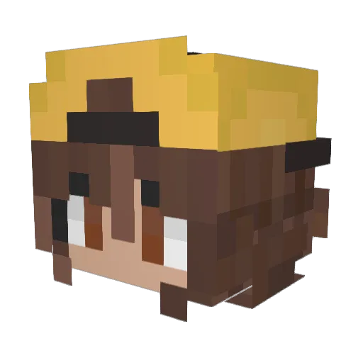 IDidntSayBanana Minecraft avatar head, 3D render