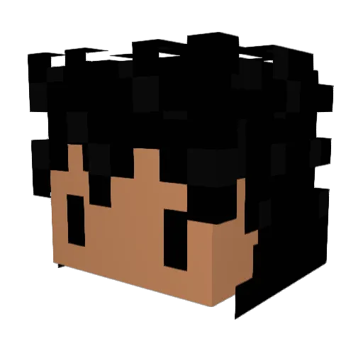 IDmishel Minecraft avatar head, 3D render