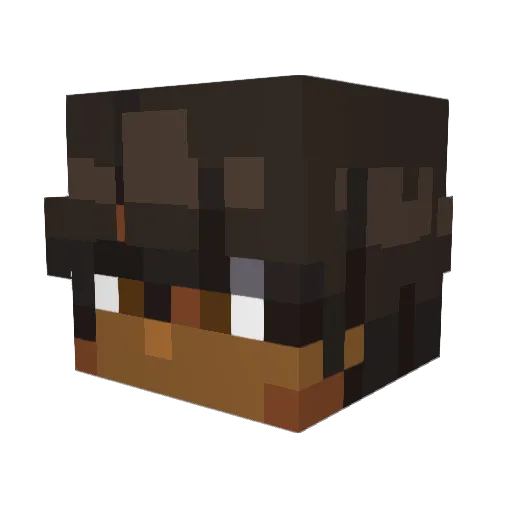 IDoTheHax Minecraft avatar head, 3D render