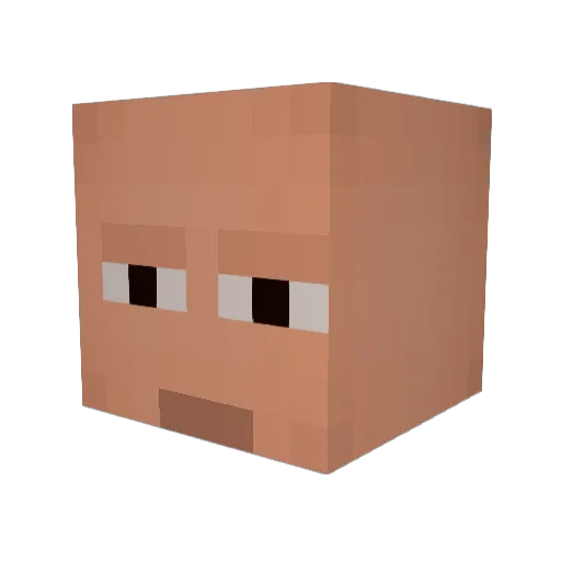 IDominiCezZz Minecraft avatar head, 3D render