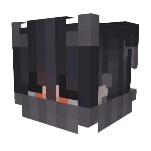 IDontDeserveYou Minecraft avatar head, 3D render