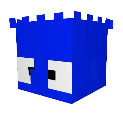 IDontEatGoo Minecraft avatar head, 3D render