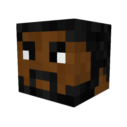 IDraqonI Minecraft avatar head, 3D render
