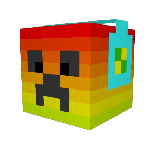 IDsoda Minecraft avatar head, 3D render