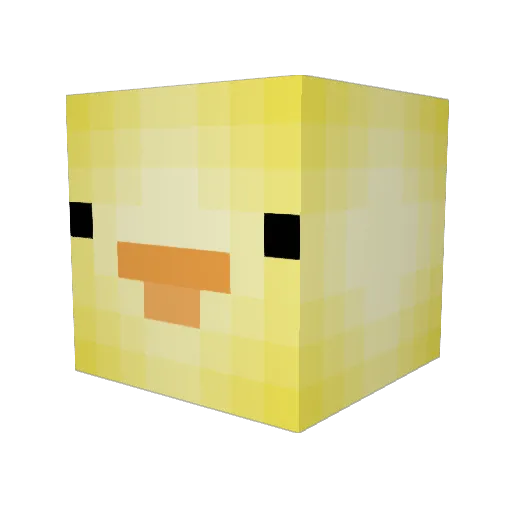 IDucklingI Minecraft avatar head, 3D render