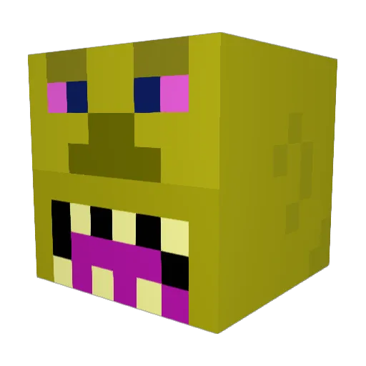 IEATTOES1 Minecraft avatar head, 3D render