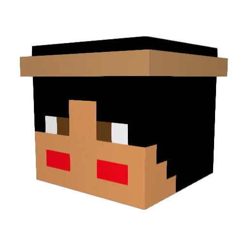 IEDxSCHOOLBUS Minecraft avatar head, 3D render