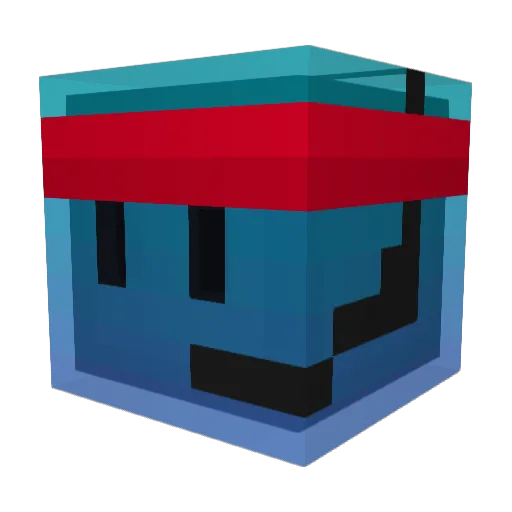 IENGL Minecraft avatar head, 3D render