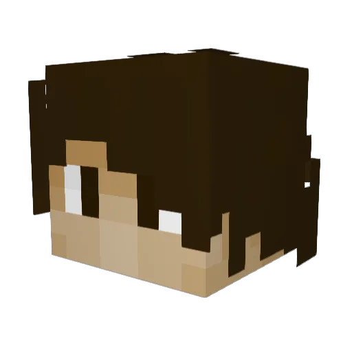 IERU32 Minecraft avatar head, 3D render