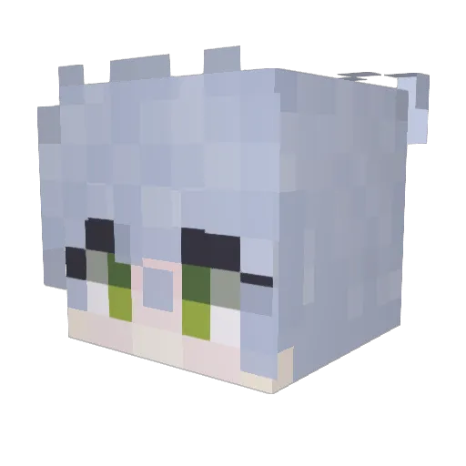 IEXD Minecraft avatar head, 3D render