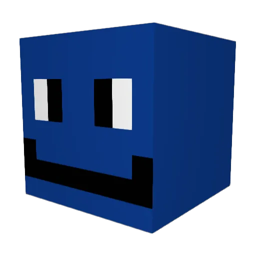 IEZWIEX Minecraft avatar head, 3D render