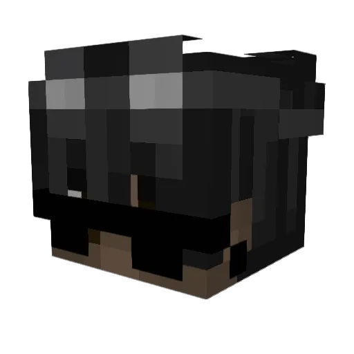 IElian Minecraft avatar head, 3D render