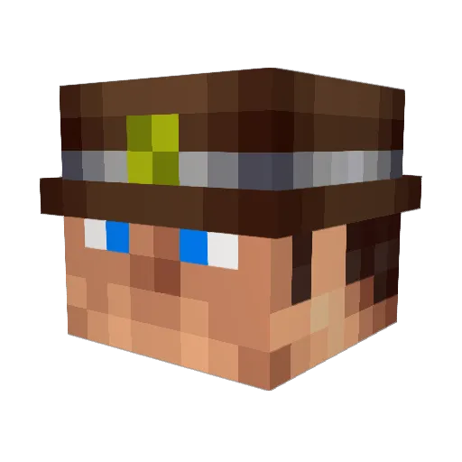 IEliminateU Minecraft avatar head, 3D render