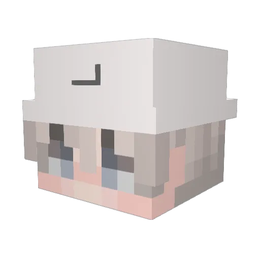 IEv0l Minecraft avatar head, 3D render