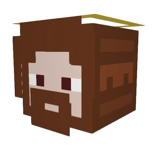 IFB629 Minecraft avatar head, 3D render