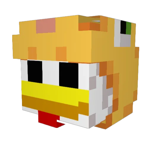 IFFF_ Minecraft avatar head, 3D render