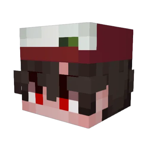 IFFlaps Minecraft avatar head, 3D render
