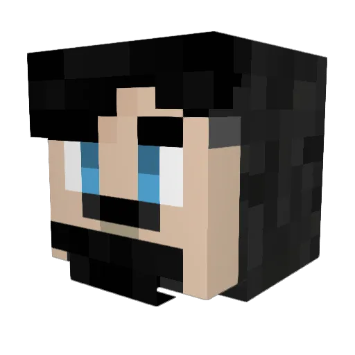 IFiish4Fun Minecraft avatar head, 3D render