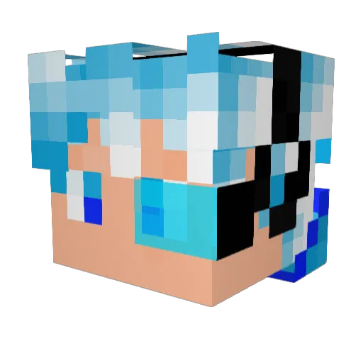 IFogot Minecraft avatar head, 3D render