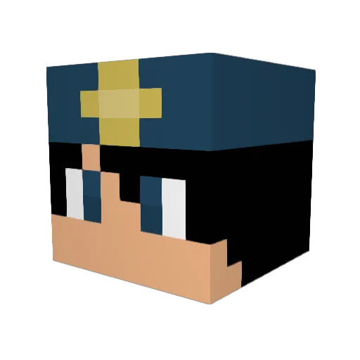 IFreddyFazbear_ Minecraft avatar head, 3D render