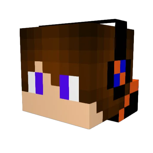 IFredz Minecraft avatar head, 3D render