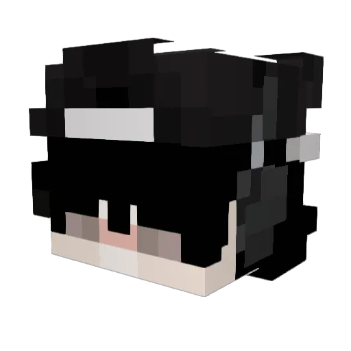 IFrost122 Minecraft avatar head, 3D render