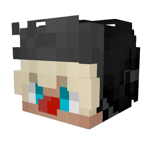 IG96 Minecraft avatar head, 3D render