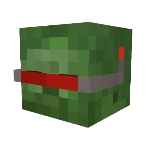 IGABH Minecraft avatar head, 3D render