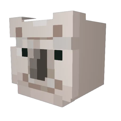 IGEL0708 Minecraft avatar head, 3D render