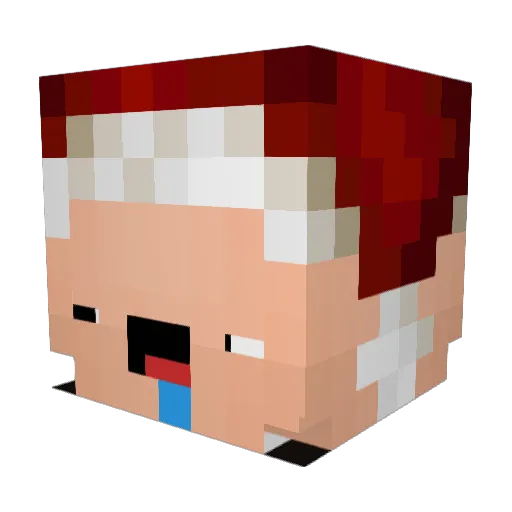 IGIVEBROJOBS Minecraft avatar head, 3D render