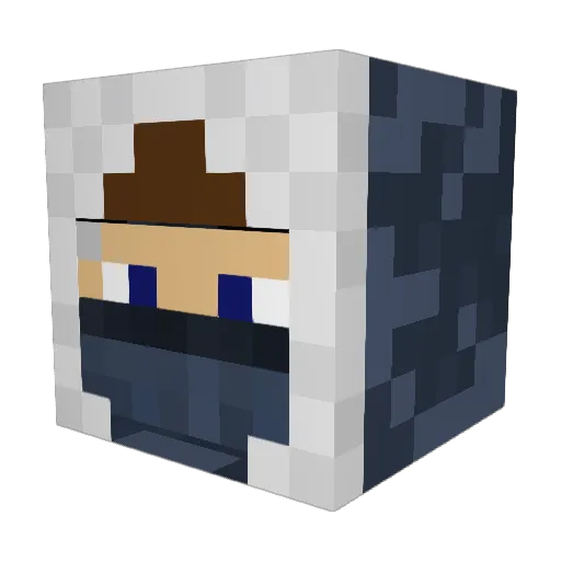 IGLooNPC Minecraft avatar head, 3D render