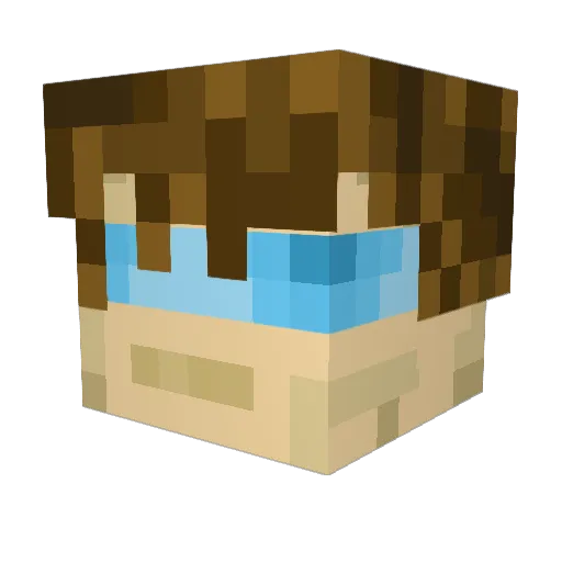 IGMAYT Minecraft avatar head, 3D render